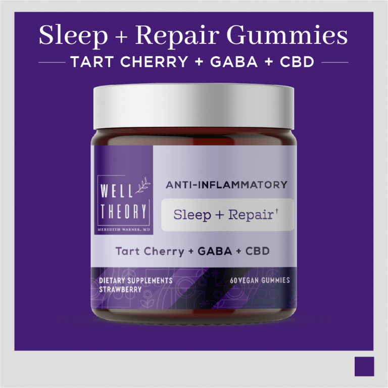 CBD VS THC For Stress: Sleep + Repair Gummies with CBD by The Well Theory